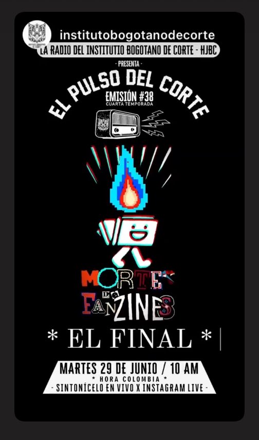 bogotanodecorte's tweet photo. Programa especial #elpulsodelcorte recuento y despedida #elfinal #ultimaedicion #todoacaba #martesdefanzines #libredistribucion https://t.co/mAEbfW9BaU