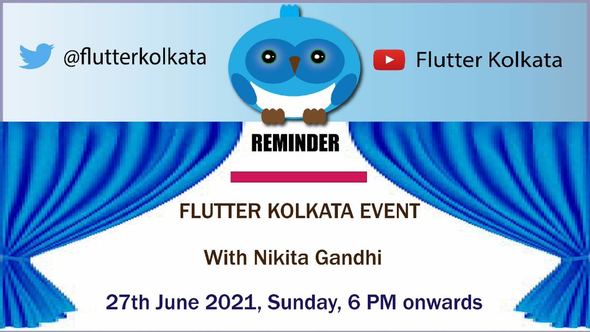 flutterkolkata's tweet image. Just a friendly reminder from Dash.
@Nikkitagandhi #flutter #flutterBasics