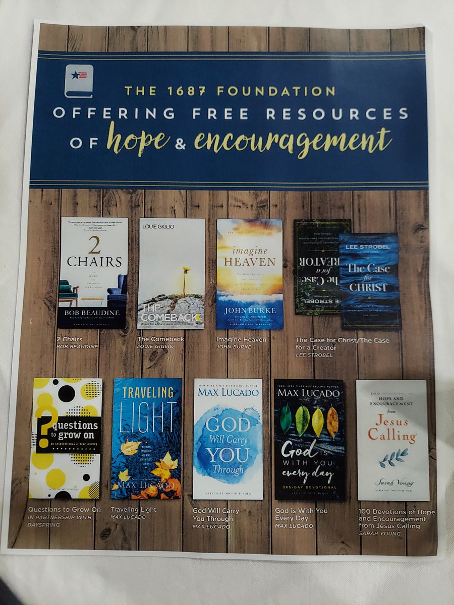 to_discussion's tweet image. The 1687 has a few projects from supporting first responders to supporting prison ministries. One includes offering FREE BOOKS to Pregnancy Resource Centers for all ages and covering a few topics. 

#ProLifeSupport

1687foundation.com