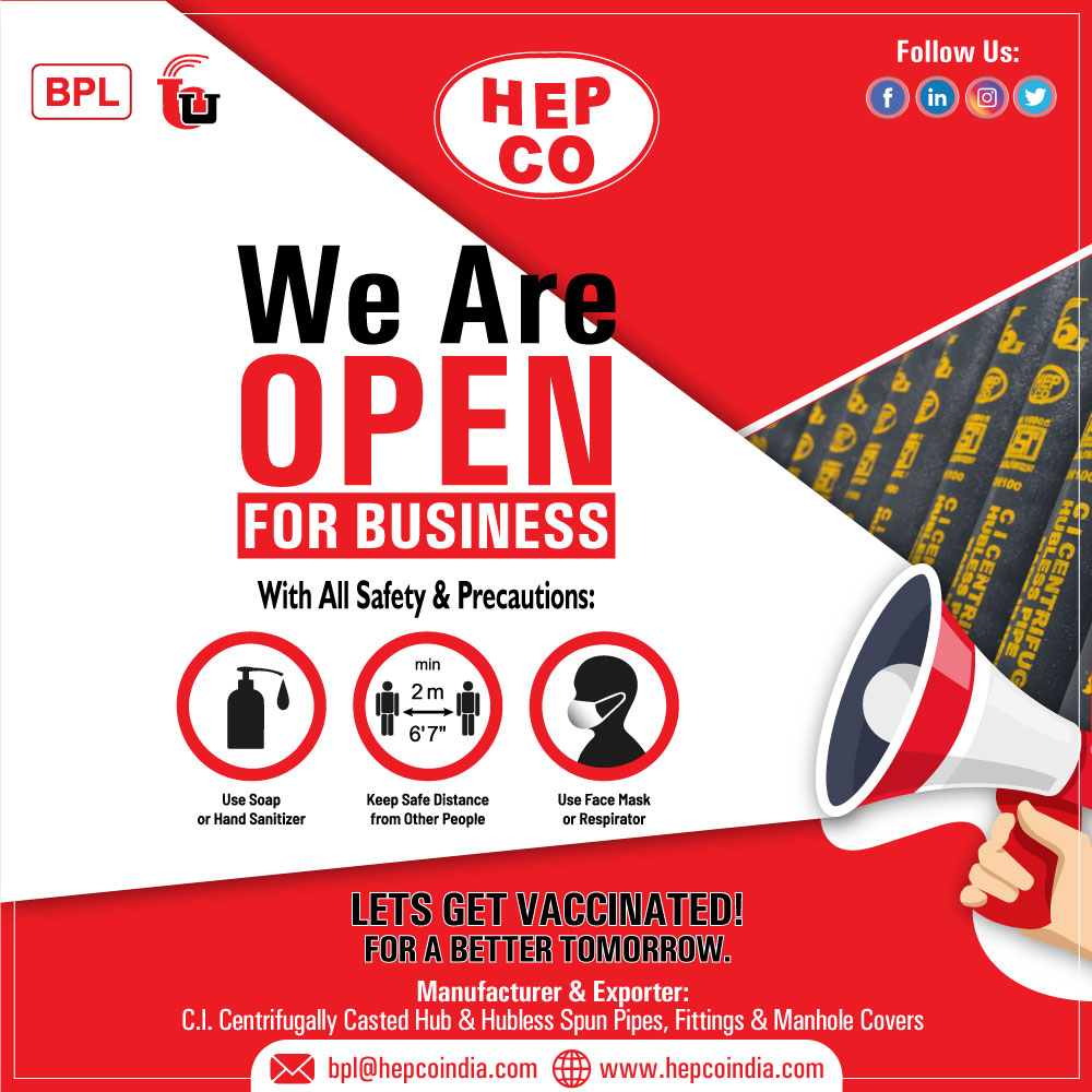Binay Udyog Pvt Ltd HEPCO on Twitter "We are ready for your business. Get quality CI Pipes
