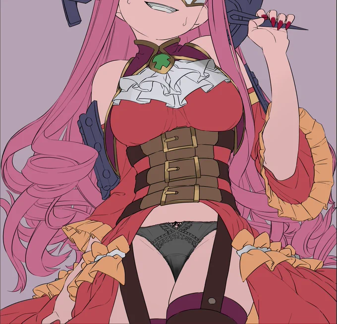 進捗(`、3_ヽ)_ 配色が終わった。 あとおっぱいの大きさ小さくして形を整えた。 個人的におっぱいの形よくできた・・・ 
