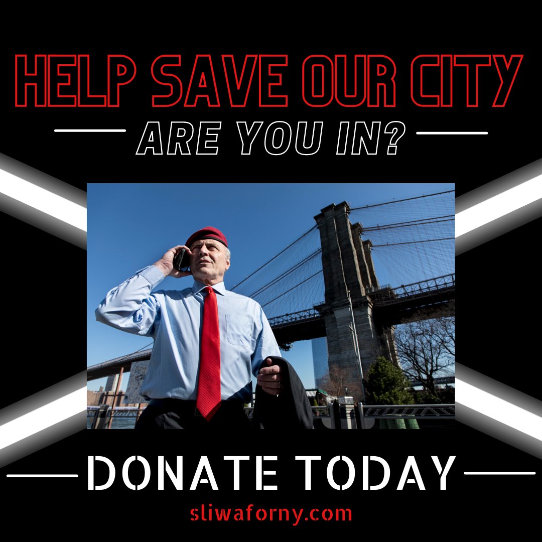 I work very hard to help NYC become the best it can be, and if you want to contribute to that help, you can donate today at sliwaforny.com.
.
.
.
#CurtisSliwaForMayor #SliwaForNYC2021 #SaveOurCity  #SliwaForNY #SliwaForMayor