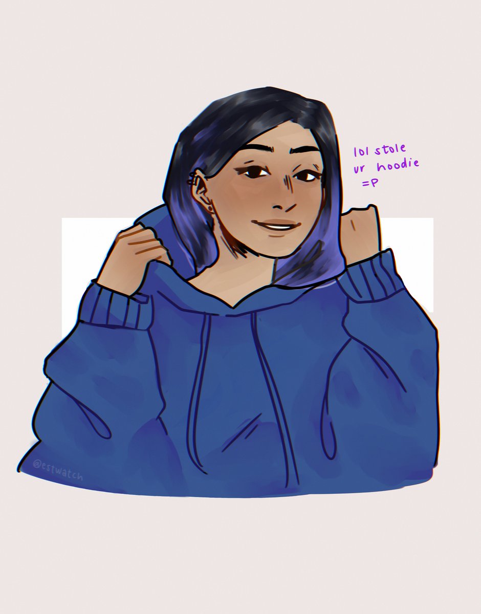 ahhh this art of evelyn is so good! here's a side-by-side with the in-game pixel art, thanks so much <a href="/estwatch/">☁️ fen ₊˚⊹</a>!