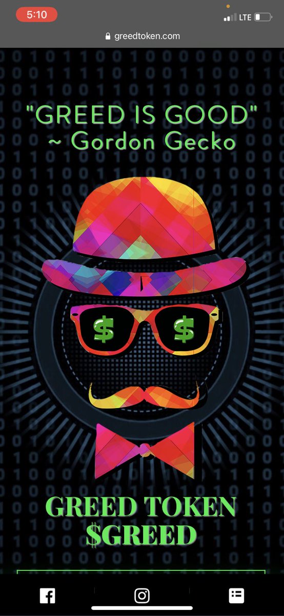 GREED_TOKEN's tweet photo. “Greed is good.  Greed is right. Greed works.Greed clarifies, cuts through, and captures the essence of the evolutionary spirit. Greed, in all of its forms -- greed for life, for money, for love, knowledge -- has marked the upward surge of mankind." $GREED https://t.co/I3NEkI7fGV
