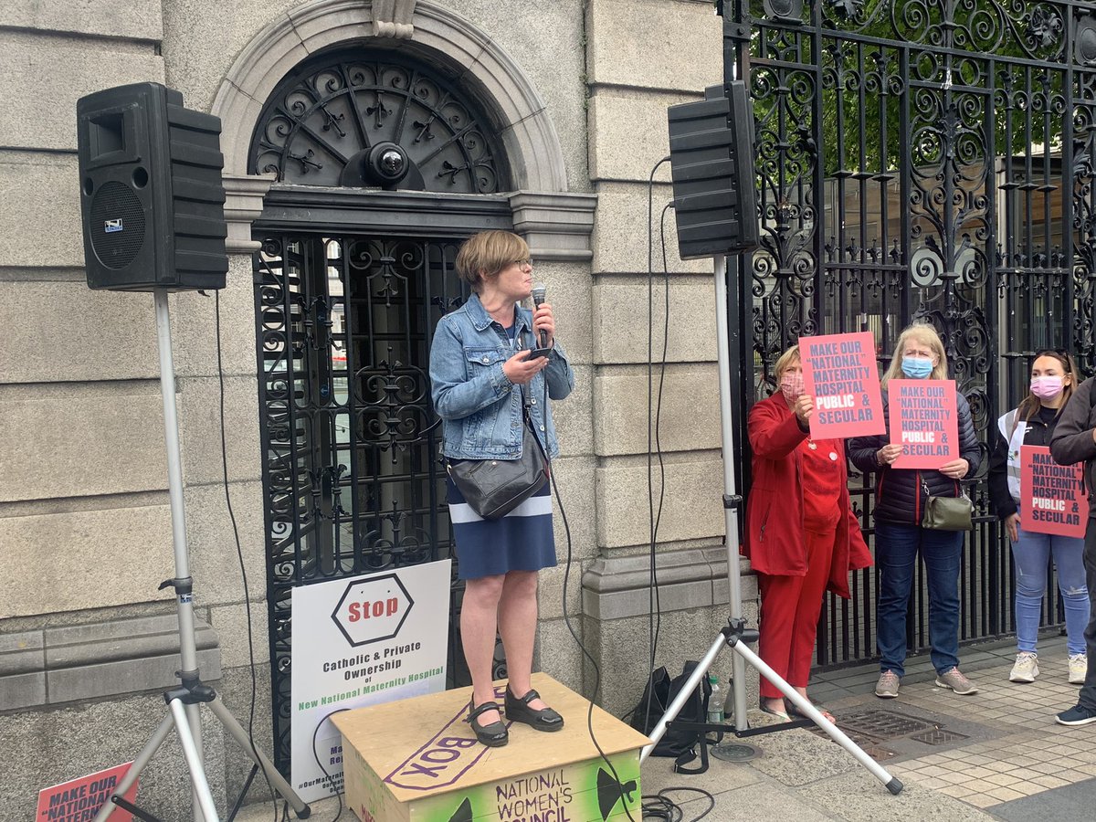 NameBridget's tweet photo. A hugely successful rally at the Dail over the religious involvement in the new national maternity hospital #protests #motherandbabyhome #mother https://t.co/SuMpsOcTsJ