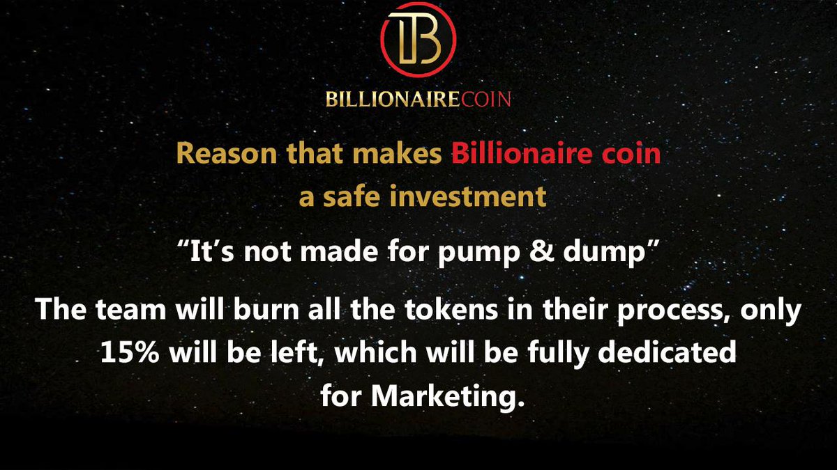 A very valid reason to invest in Billionaire Coin. Open a position early, you might not get it at the same price at that moment.😉
exchange.pancakeswap.finance/#/swap?outputC…
.
#Cryptocurency #cryptotwitter #billionairecoin #cryptotrading #bitcoinnews
