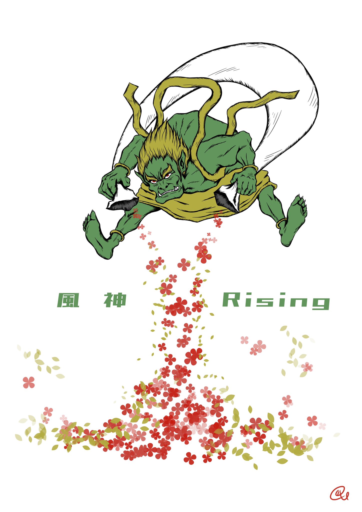 تويتر Takeloop على تويتر 風神 ライジン イラスト 風神雷神 風神 シュール ライジング とびます 風神雷神図 T Co Fnc7fmkzu2