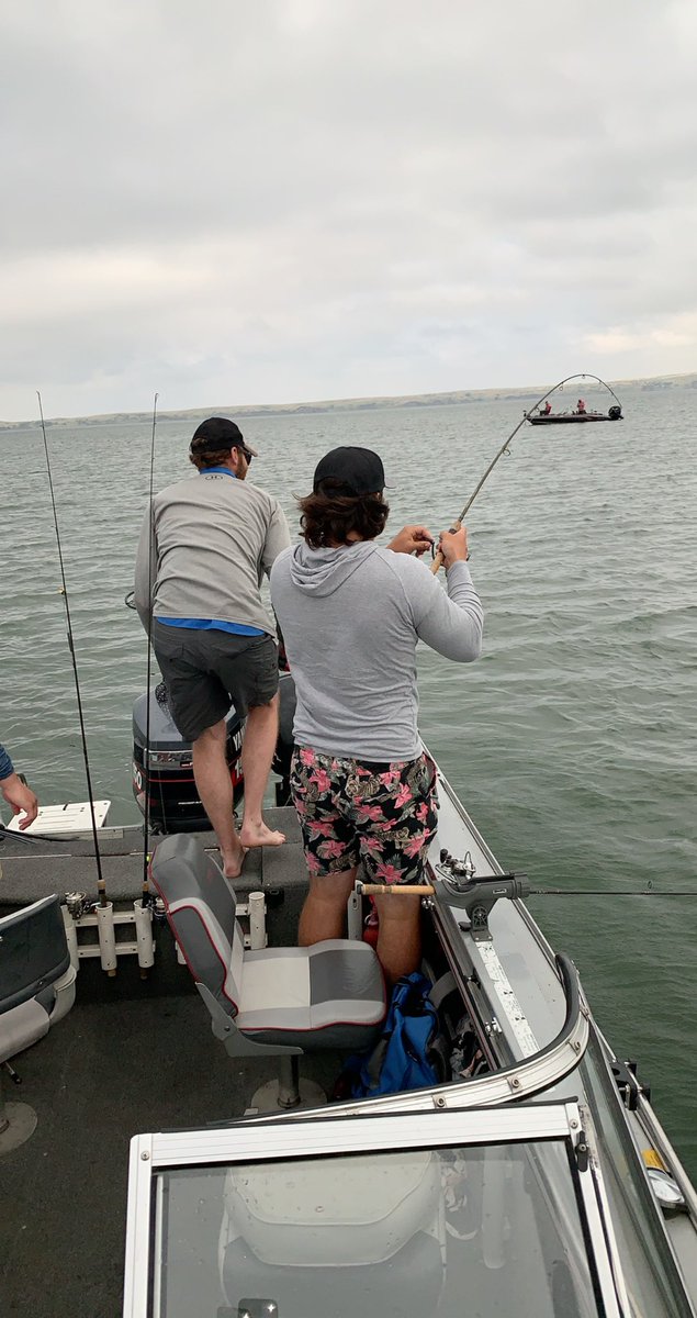 The fish are biting and the beers are cold on this nice morning #DippinNRippin #Busch