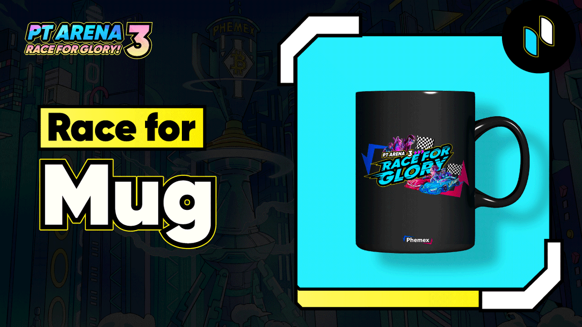 Phemex_official's tweet photo. ✨ RACE FOR MUG ✨

To Enter
🏁 RT with hashtag #PTArena
🏁 Tag 3 friends &amp; Like
🏁 What do you think of the #PTArena? Any suggestions?

5 winners get 20 $USD bonus + 1x themed merch! 💸 As usual, don't forget to change your Twitter avatar to increase your chances of winning! 😎 https://t.co/KneCgemvRS