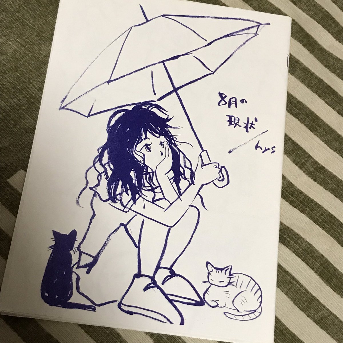 当時やっていた漫画アシのバイトを明け方までやって、始発で帰って、1時間くらいでネームも下描きもなしで描いた漫画だったと思う。情熱(パッション)しかない。今は絶対描けない。