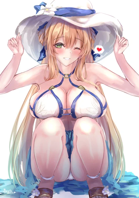 去年に描いて来てくれなかった水着春田さん
やっと今年来てくれたか。。。 