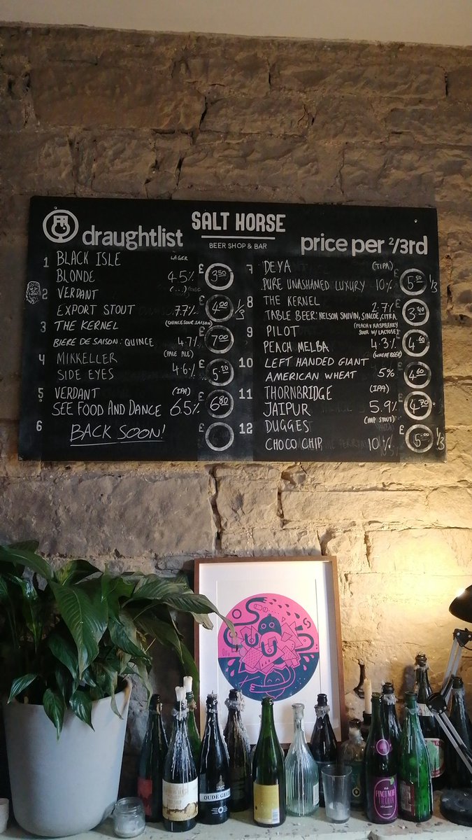 Saturday's beer board: