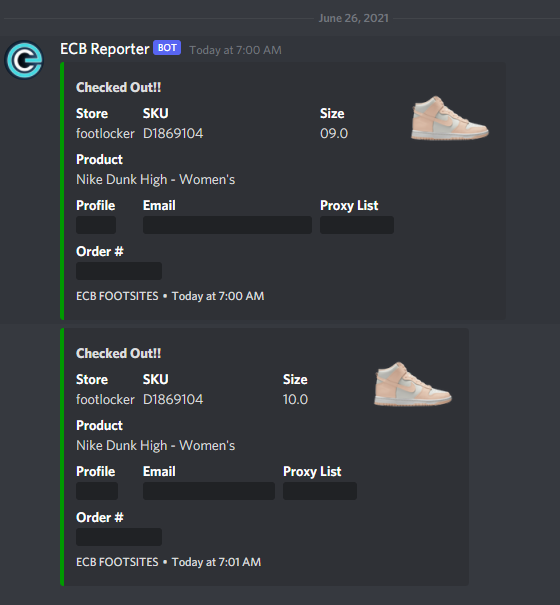 JazzDR3's tweet photo. I am so amazed! Fastest checkouts ever! Thanks for morning cook @EasyCopBots @KaBoomProxies https://t.co/mQ7D6dyPww