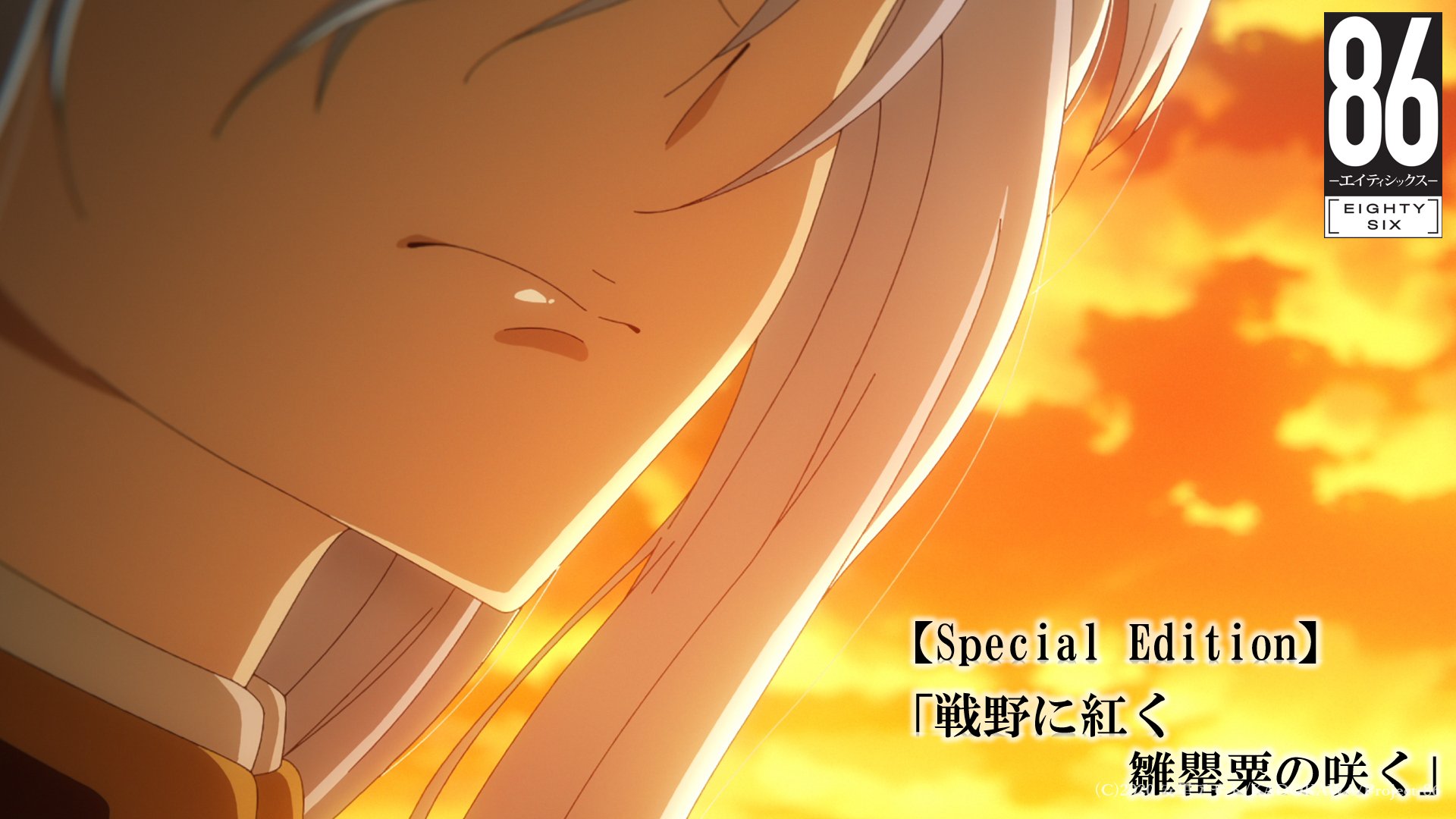 Tvアニメ 86 エイティシックス 公式 V Twitter Special Editionまもなく放送 Tvアニメ ８６ エイティシックス Special Edition 戦野に紅く 雛罌粟の咲く が本日このあと24時より Tokyo Mx Bs11 群馬テレビ とちぎテレビにて放送 お見逃しなく