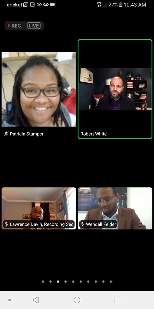 Simply_Stamper's tweet photo. Attending the #Ward7Dems meeting via zoom while listening to @CMRobertWhiteDC regarding children of color being 2-3 grade levels behind their peers..... https://t.co/zZ1S04vnbY