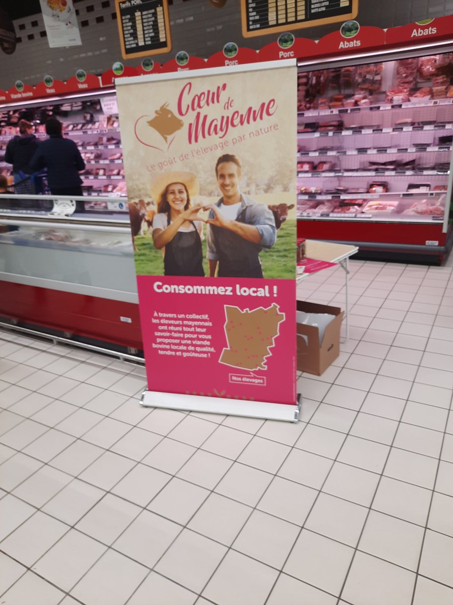 Les <a href="/EleveursBovins/">FNB</a> <a href="/Agri_53/">Agri53</a> du collectif #ECLA53 présents ce week-end dans les <a href="/Leclerc/">E.Leclerc</a> <a href="/lamayenne/">La Mayenne, le Département</a> pour promouvoir #coeurdemayenne. #local #alliancelocale #circuitcourt
<a href="/YannickVallee53/">Yannick Vallée</a> <a href="/OlivierTarleve/">Olivier Tarlevé</a> <a href="/loicbarais/">Loïc Barais</a> <a href="/philippe_jehan/">philippe jehan</a> <a href="/arjencoppoolse/">arjen coppoolse</a>