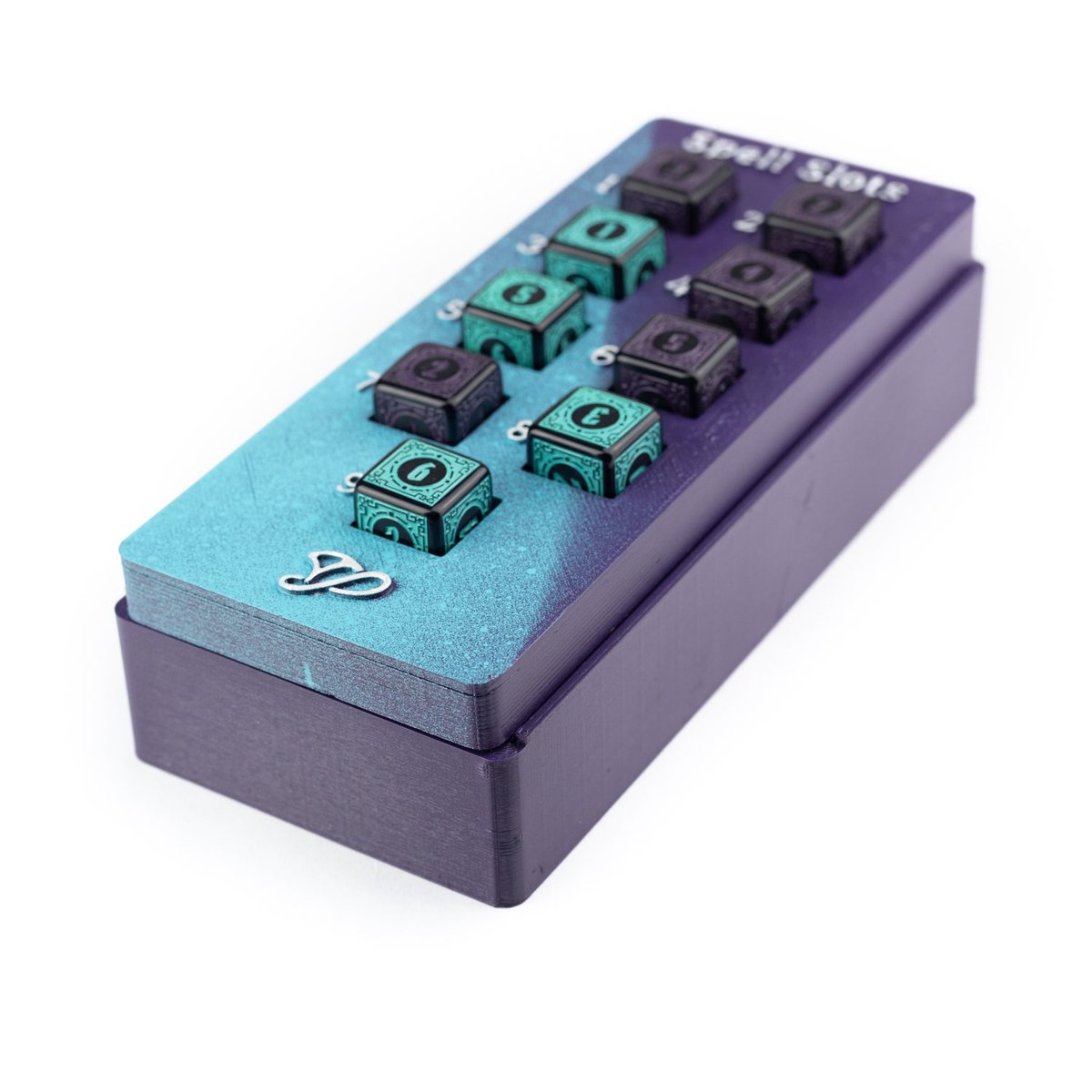 ArcaneSpectacle's tweet photo. Happy #selfpromosaturday to all the #dnd #ttrpg folks! We want to hear about you and what you have going on below ☺️

We recently released our updated spell slot dice vaults and are offering these custom d6s with them 💜💙 these #dice are exclusive to our shop https://t.co/jvwQb3Ph2E