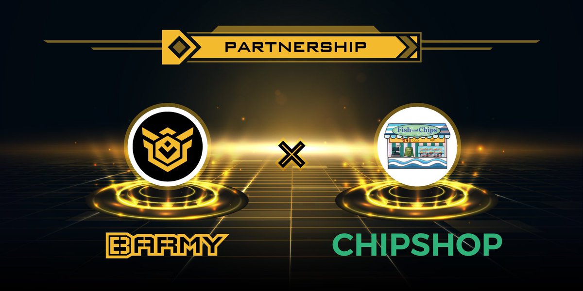 BARMYGROUP's tweet image. 🚀Partnership Announcement🚀

We are excited to partner with @ChipshopFinance the experimental regional economy and one of the first algorithmic coins on #BSC

Together we will execute cross-community activities and expand the use case of our tokens💥

$BARMY $CHIPS $FISH $MPEAS