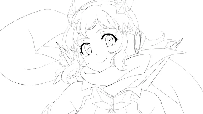 毎日お絵かき1354日目 
線画終わり( ˘ω˘ )
#シンフォギア 