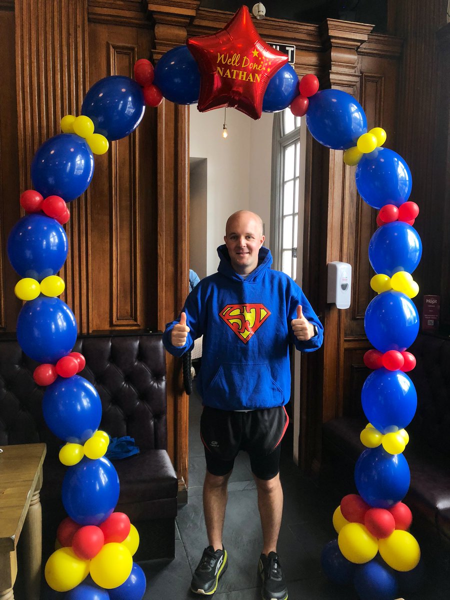 SuperJCharity's tweet photo. An absolutely EPIC CHALLENGE completed!!!
Well done Nathan Richardson!!!!
@nathrich92
THANK YOU!!! โค๏ธ๐๐ #runaroundthegrounds #SuperJosh https://t.co/gj3I3hGmmX