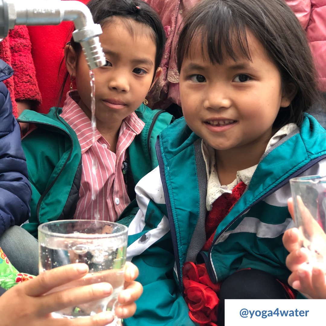 Today is Yoga 4 Water Day! Our goal is to bring clean water to 10,000 children in underserved schools in both Nepal and Vietnam. Join a donation-based yoga class with one of our 70 yoga instructors. To sign up for a class, you can visit yoga4water.org.