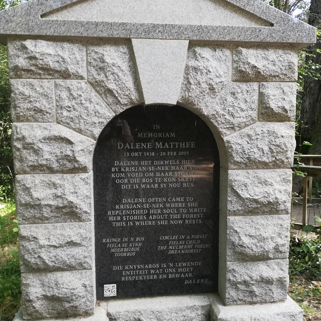 Knysna forest walk. Dalene Matthee's memorial stone.
#knysna #hiking #forestwalk