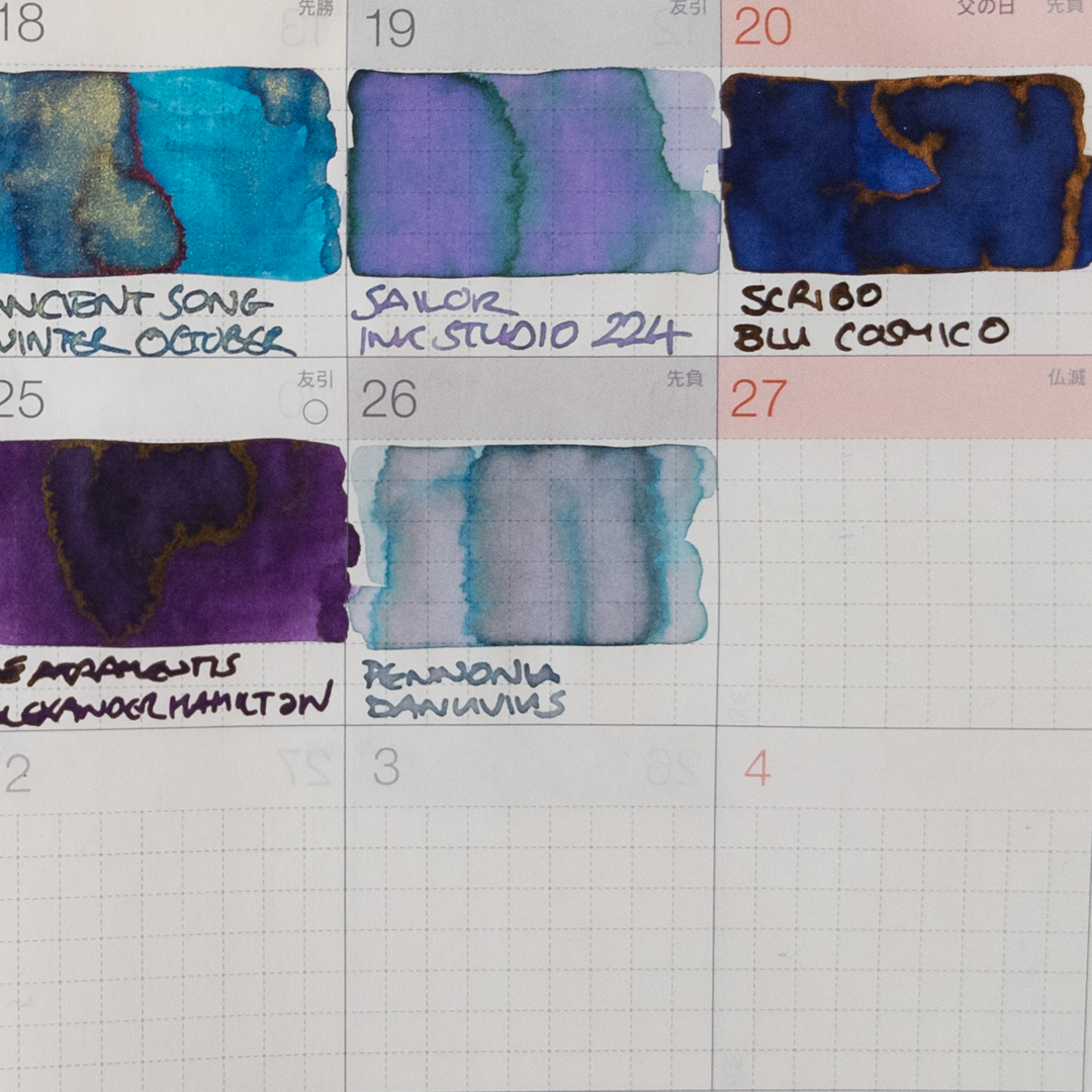 wilder_writes's tweet photo. Shading Saturday! And for day 26, my newest multi-shader, Pennonia Danuvius. So pretty (and verrrry dry!)

@inkjournal #fountainpens #fountainpenink #fpgeeks #penaddict #fountainpen #fountainpenaddict #pens #stationery #stationeryaddict #30days30inks https://t.co/ntgSVfWCG6
