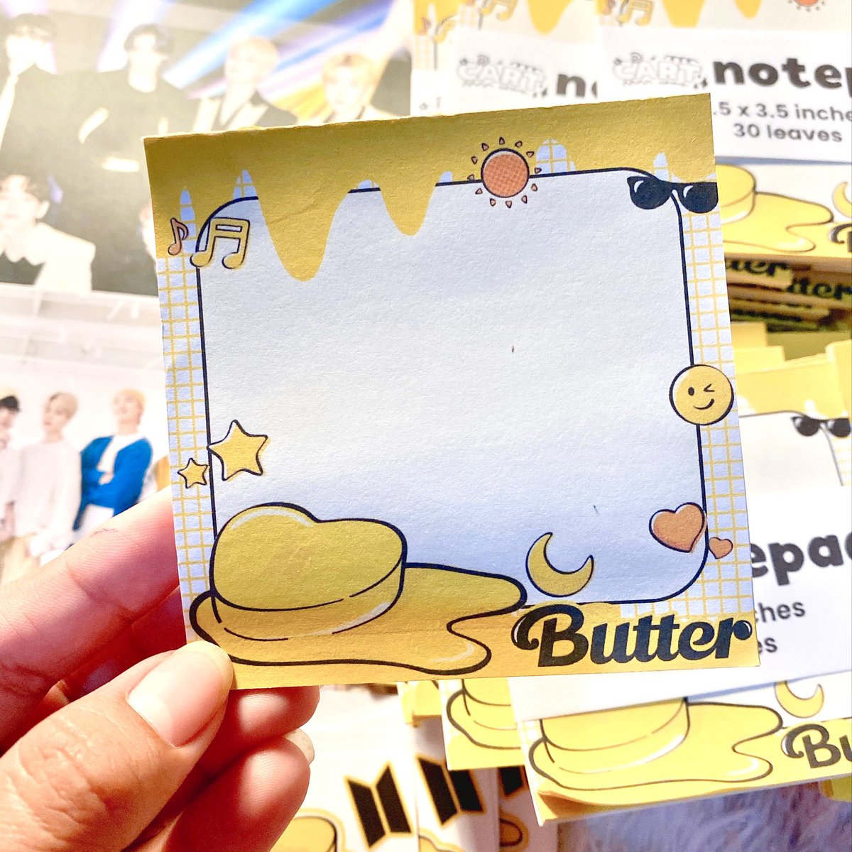 bangtanbestieph's tweet photo. #8utterParty Preview 1

Muster month is not yet over! Celebrate 8 years of Bangtan and 4 weeks of Butter’s Hot 100 #1 by joining the party! 🥳 Shoutout to @cartph_ for these cutie notepads, available in Sets A B or C. 💜

Register here > https://t.co/DBYR384NSs https://t.co/7endETzJ2H