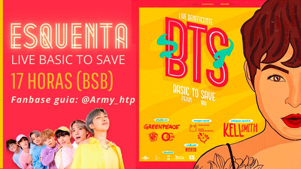 WingsBrazilBTS's tweet image. 💜🌻HOJE, 17 horas tem ESQUENTA para a LIVE #BasicToSave na FANBASE GUIA @ARMY_HTP

Live às 18H, pelo YouTube do @ARMY_HTP e no TikTok do
@tdspelasvacinas (vm.tiktok.com/ZMdfs2aMW/)
Se inscreva no canal e ative o sininho:
youtube.com/channel/UCXeBb…

DOE: armyhelptheplanet.com