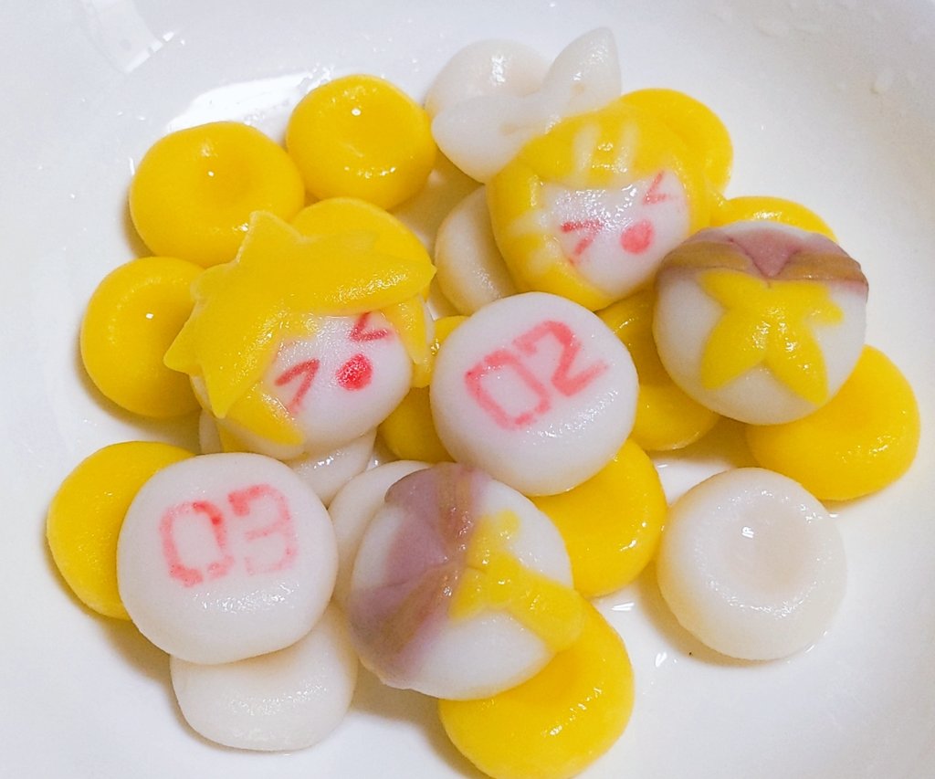 リンレンの白玉団子作ってみました かわいい リンレンの白玉団子作ってみました かわいい