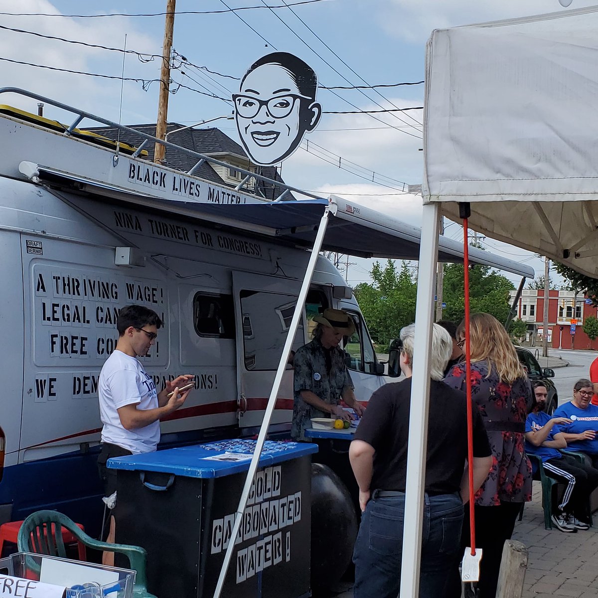 YPDYouTube's tweet photo. #ninaturner 's van is dope.  Big thanks to #tyt and @BeachlandCLE  for hostin this event! https://t.co/WM89Alo4Gf