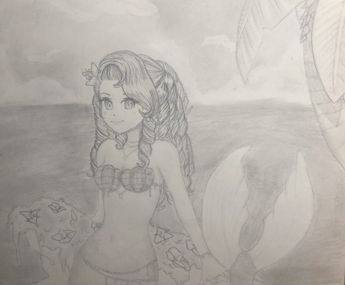 galaxycomet56's tweet photo. Here’s my submission for #marissummerac, I drew it traditionally and digitally ♥️@marixberri https://t.co/kh1mJTOWxN