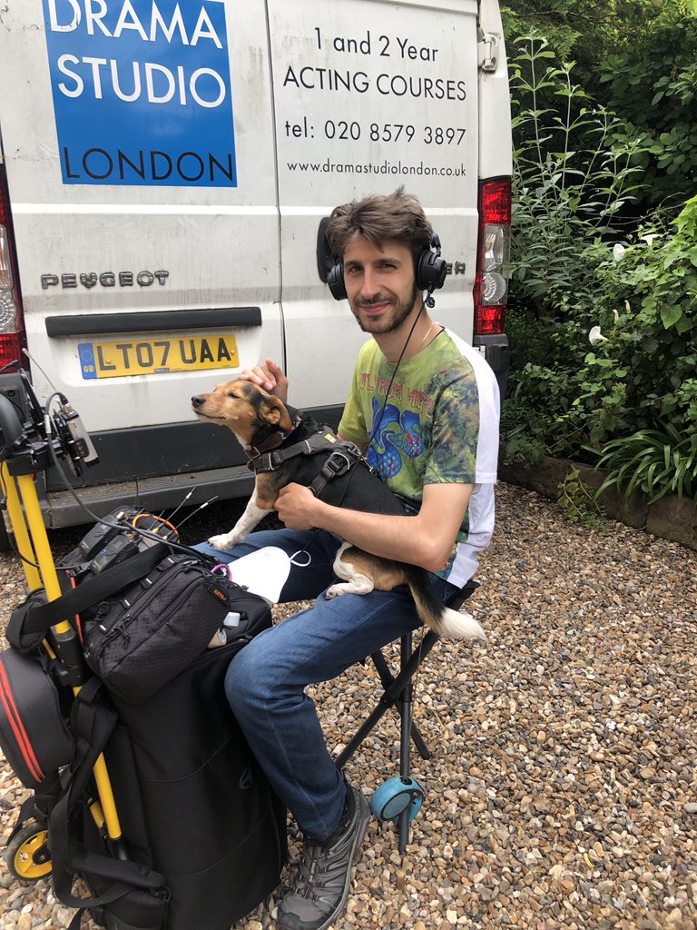 A brilliant week on set shooting some showreel scenes with these talented ladies, special mention to Frida who fell in love with our lovely sound guy #graduatingactor #dslgrad @Drama_Studio