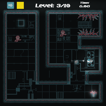 SpacespyGames's tweet photo. My game for the #boundlessjam is DONE!
Solve gravity switching challenges as you navigate through a space station to find parts for your broken ship! #indiegame #gamejam #retrogames #gamedev #IndieGameDev
https://t.co/jTX1hHkBpL https://t.co/Fb3WI5jdIj