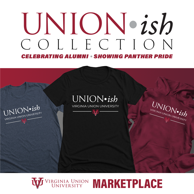 VAUnion1865's tweet photo. Celebrating our Alumni! #ShowYourSpiritSaturday Check out our #UNIONish collection at our #VUU Marketplace! #shopnow #vuu #hbcu #pantherpride https://t.co/oYy9b5OPgB