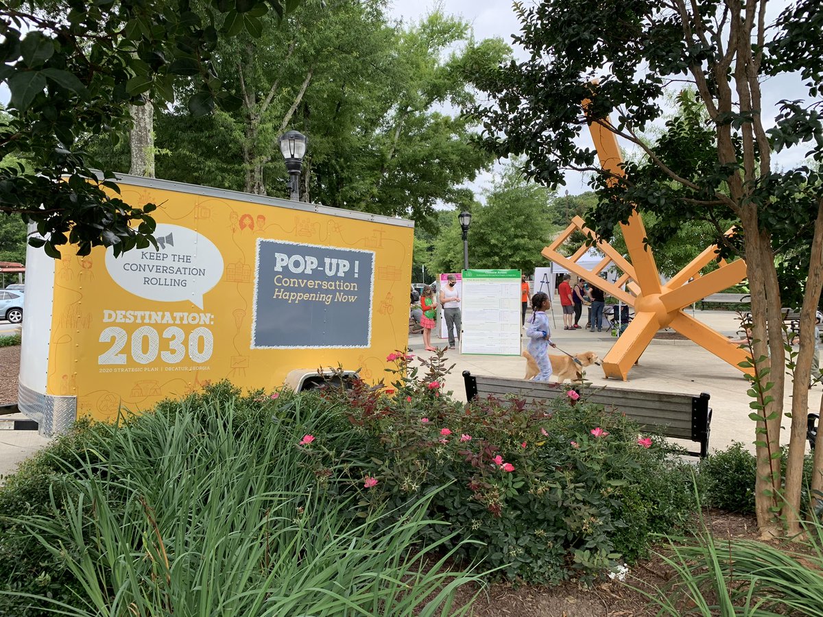 DecaturForums's tweet image. The Decatur Strategic Plan pop-up event is happening now until noon in Harmony Park. Next stop, Decatur Square from 1-4 pm.