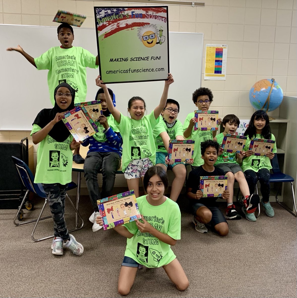 amfunsci's tweet photo. Last day of Young Scholars summer camp at Sun Path Elementary in Shakopee!  Our programs help promote team building, leadership, self-confidence, creativity and joy.  We make science FUN! https://t.co/ZsF4ofhIz1