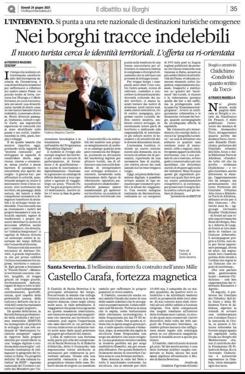 fmceschin's tweet photo. Nella dimensione borghigiana per riconnettere luoghi e persone, ma anche per ridisegnare le geografie del turismo del Bel Paese. #piccolepatrie #esperienzedicomunità #mobilitàdolce #turismosostenibile https://t.co/aJHTVGr0Ke