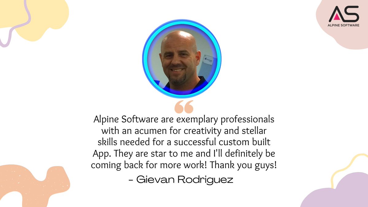 SoftwareAlpine's tweet image. We always believe in providing best and professional solutions to our clients.
See Here, Gievan has to say about us.

#AlpineSoftware #AppDevelopment #Testimonial #ClientTestimony