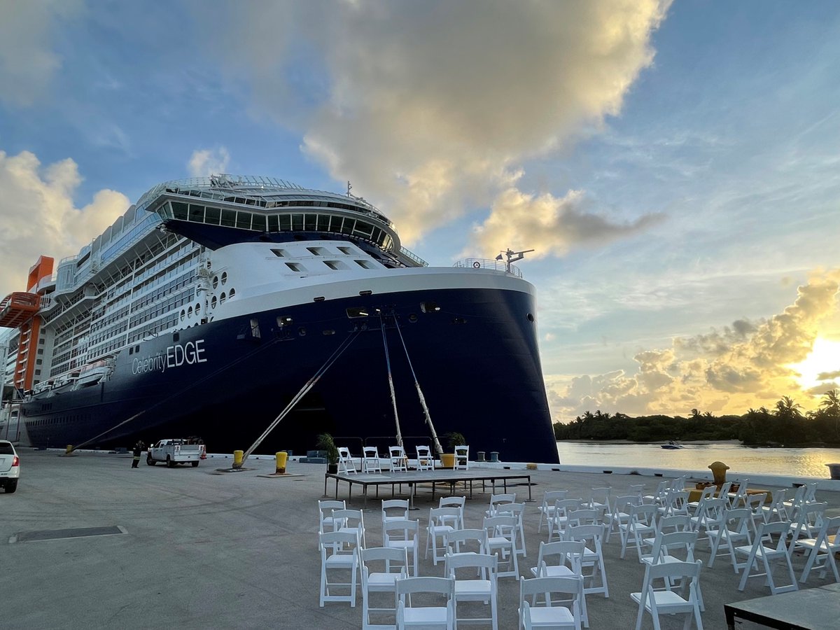 LisaLutoffPerlo's tweet photo. #HopeFloats. Today marks the rebirth of our company and our industry, as our beautiful Celebrity Edge sets sail on a new-luxury experience that will - once again - feed peoples’ love of travel. https://t.co/2Pz2uddqOF