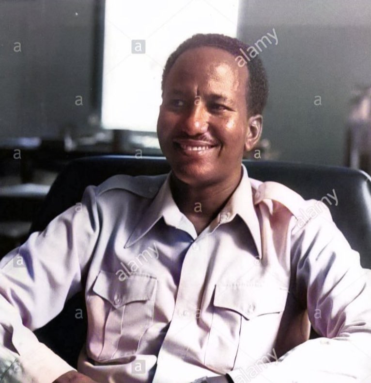 SomaliArchivez's tweet photo. Abdullahi Hassan Mahmoud the Secretary General of the Western Somali Liberation Front (WSLF) pictured in his office in Mogadishu. https://t.co/N4d6adyhfX
