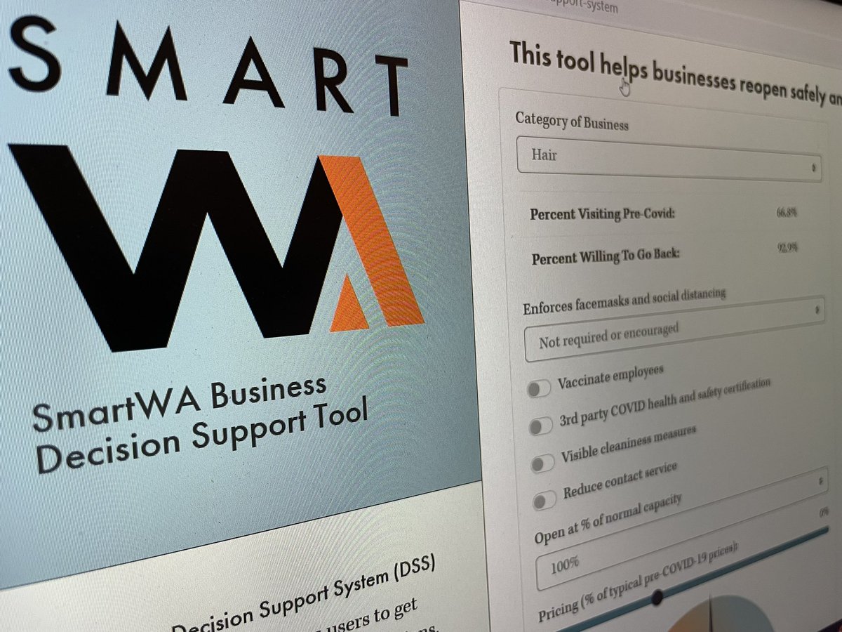 SmartWA.us is open for business. Choiceflows.com is delighted for the businesses and people of Washington state - and ready to bring a version to your home city, county or state. <a href="/ChoiceFlows/">Kevin Clark</a>  <a href="/RestartPartners/">Restart Partners</a> <a href="/TanjoHQ/">Tanjo</a> #SmallBusiness #COVID19  #designthinking