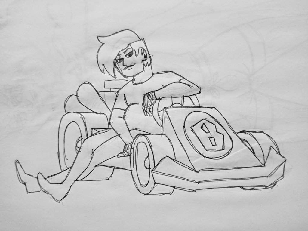 ArtsBluhm's tweet photo. I drew a kart driver, and just now I noticed I never posted it for some reason.

#kart #kartdriver #racingkart #sfw #oc https://t.co/SHQiHw4Llu