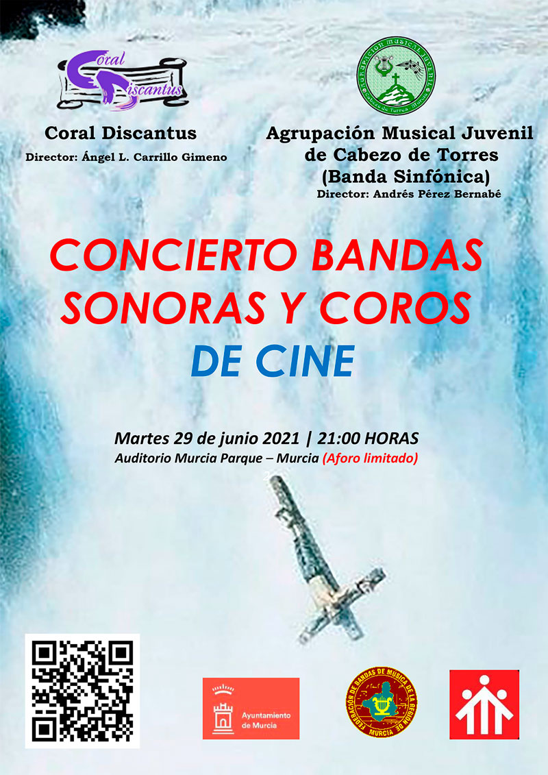 AMCT_OFICIAL's tweet photo. BANDA SINFÓNICA | El martes día 29 de junio en el Auditorio Murcia Parque de Murcia ofreceremos con nuestros queridos amigos de la Coral Discantus y nuestra Banda Sinfónica de la AMJCT "Concierto de Bandas Sonoras y Coros 𝘿𝙀 𝘾𝙄𝙉𝙀"
El aforo limitado
#somosFBMRM #discantus https://t.co/KjXzJLmJrv