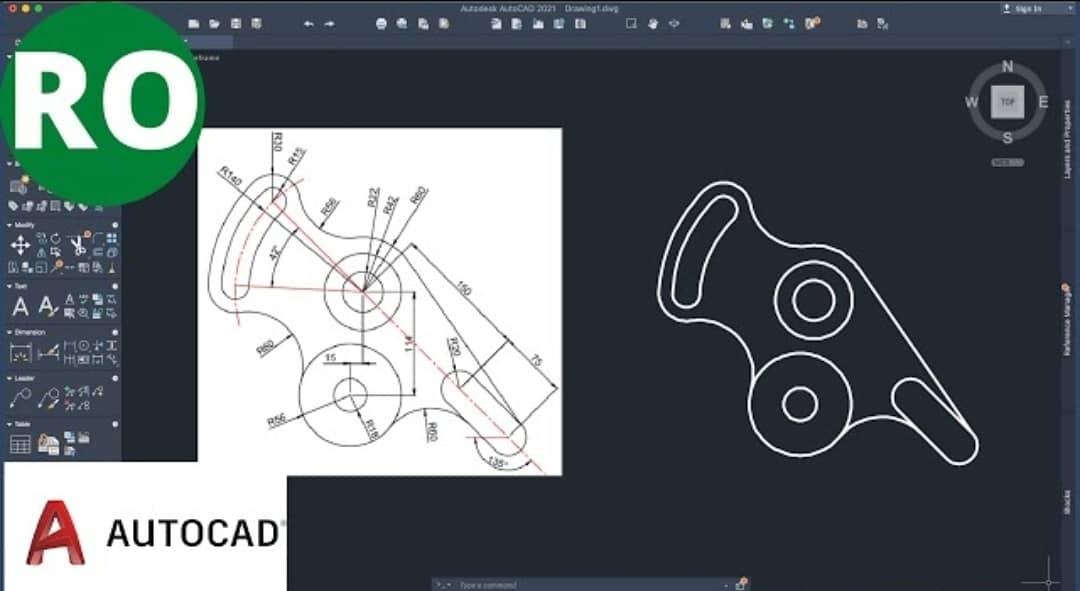 GCintea's tweet image. #AutoCAD #AutoCad_2D_Drawing #Exercise #romania