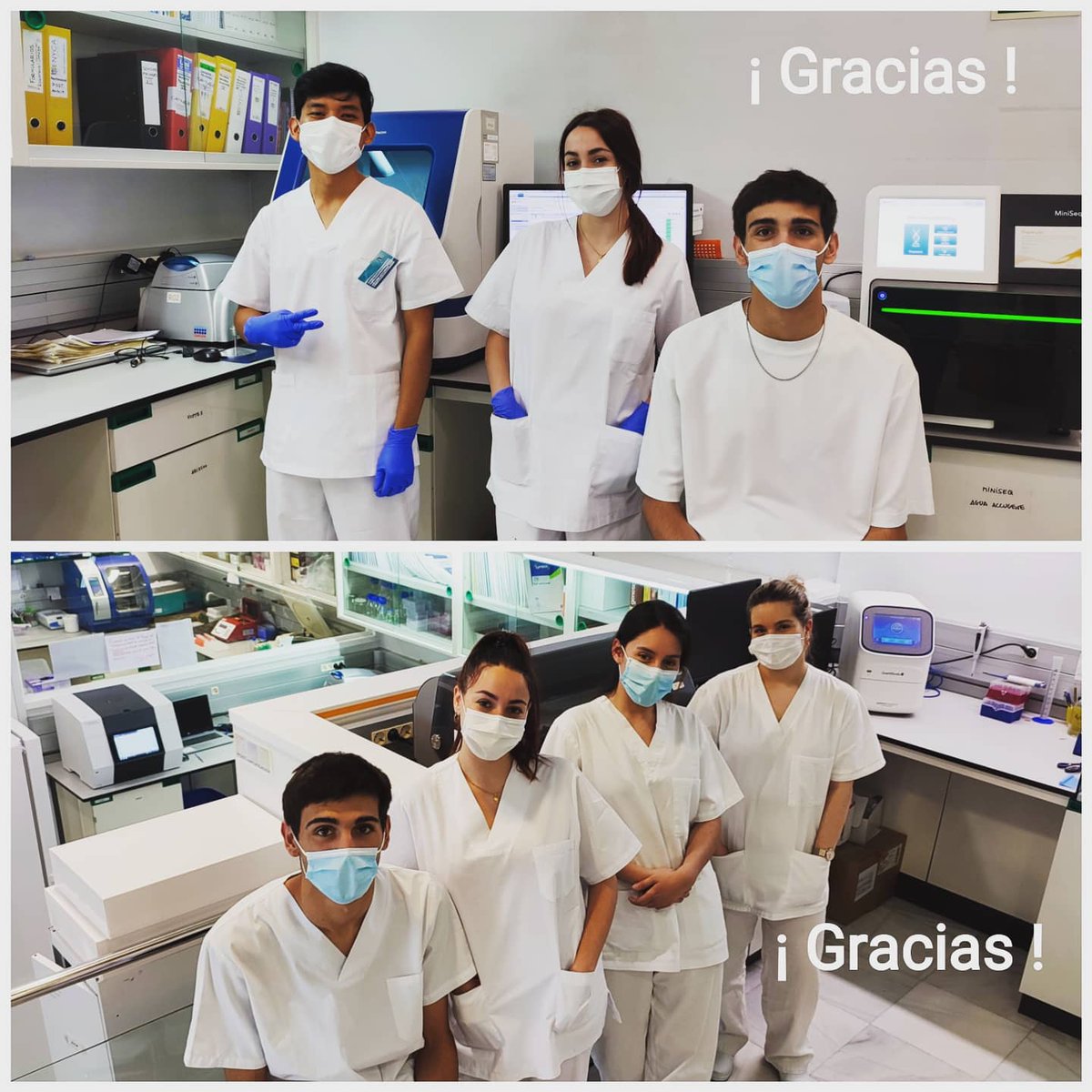 Muchas gracias por habernos elegido para hacer prácticas con nosotros estos meses. 🧬🔬
¡Os deseamos toda la suerte del mundo! ⭐🍀
<a href="/cesurformacion/">CESUR. Tu Centro Oficial de Formación Profesional</a>
#fp #laboratoriodegenetica #biologiamolecular #laboratorioclinico #practicas #practicasprofesionales #genetica #adn #AulaGenyca #gen