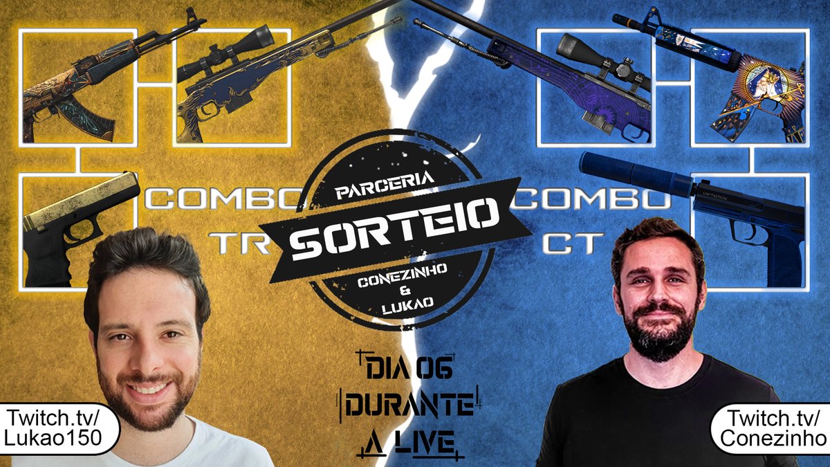 conezinhocsgo's tweet photo. Bora de Sorteio?

Sorteio de Parceria

Não questione, venha pro sorteio do Lukão com o CONE.

Basta clicar no Link abaixo e seguir os passos. Quanto mais entradas, mais chances de ganhar.

Sorteio dia 06/07 na minha Live 

https://t.co/A3TY30KVG3

https://t.co/cZVHn2Tgh0 https://t.co/p649y8urAp