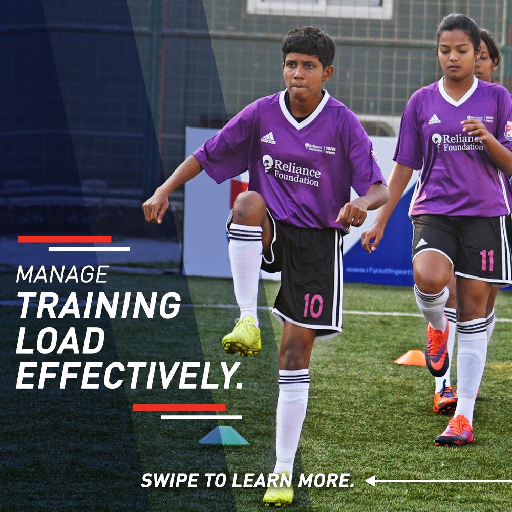 RFYouthSports's tweet photo. #LearnWithRFYS: 

Here's what @DVahia, Lead Sports Scientist at Reliance Foundation Young Champs, had to say about balancing your #training &amp; #recovery to effectively manage your #training load! 

#rfys #letsplay #sportsscientist #rfyc #footballtraining #footballcoaching https://t.co/OAxqp0lrs3