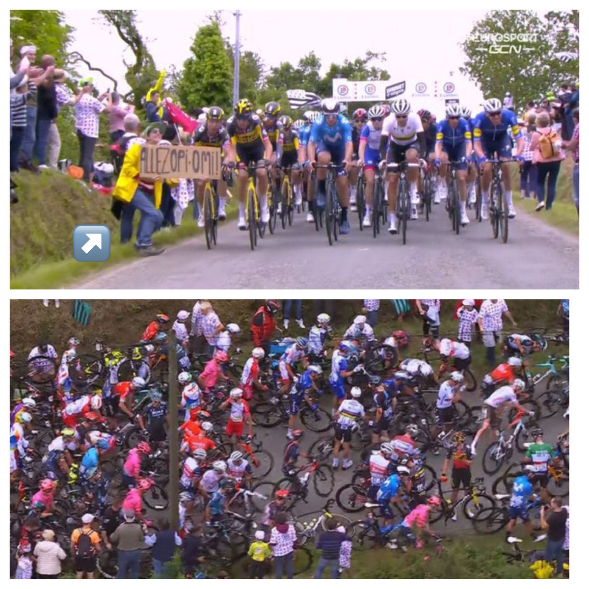 Mensaje para los verdaderos aficionados😉🙌🏻 , cuando veas un “aficionado“ haciendo estupideces como está 🤬por favor intenta recriminárselo antes de que nos ponga en peligro . Lo que es evidente …se ve que para alguno no lo es . Espero estén bien los afectados .