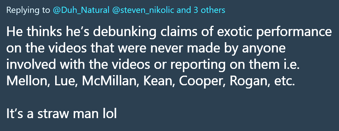 Duh_Natural's tweet photo. @PoliticalGeeker @steven_nikolic @thepostmaterial @MickWest @_Desmoden Remember when you said mick was debunking a strawman because no one was making exotic claims? https://t.co/qimMOUfm3O